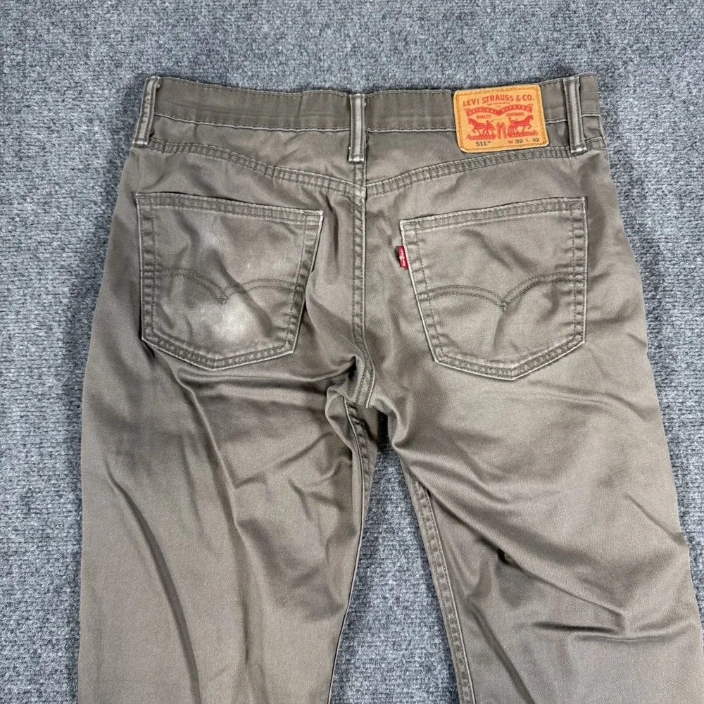 Levi's Jeans Mens 32x32 (Fits 32x31) Bronze‎ Beige 511 Slim Fit Stretch